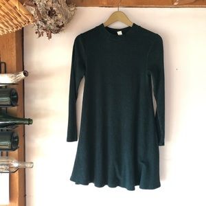 Old Navy A-line Sweater Tunic Dress Green